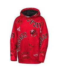 Outerstuff Big Boys and Girls Red Chicago Bulls Moving Violation Hoodie