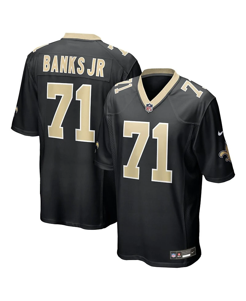 Nike Men's Kelvin Banks Jr. Black New Orleans Saints 2025 Nfl Draft First Round Pick Game Jersey