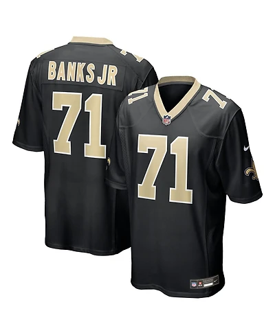 Nike Men's Kelvin Banks Jr. Black New Orleans Saints 2025 Nfl Draft First Round Pick Game Jersey