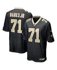 Nike Men's Kelvin Banks Jr. Black New Orleans Saints 2025 Nfl Draft First Round Pick Game Jersey