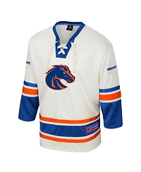Colosseum Men's Cream Boise State Broncos Puck Proud Fashion Hockey Jersey