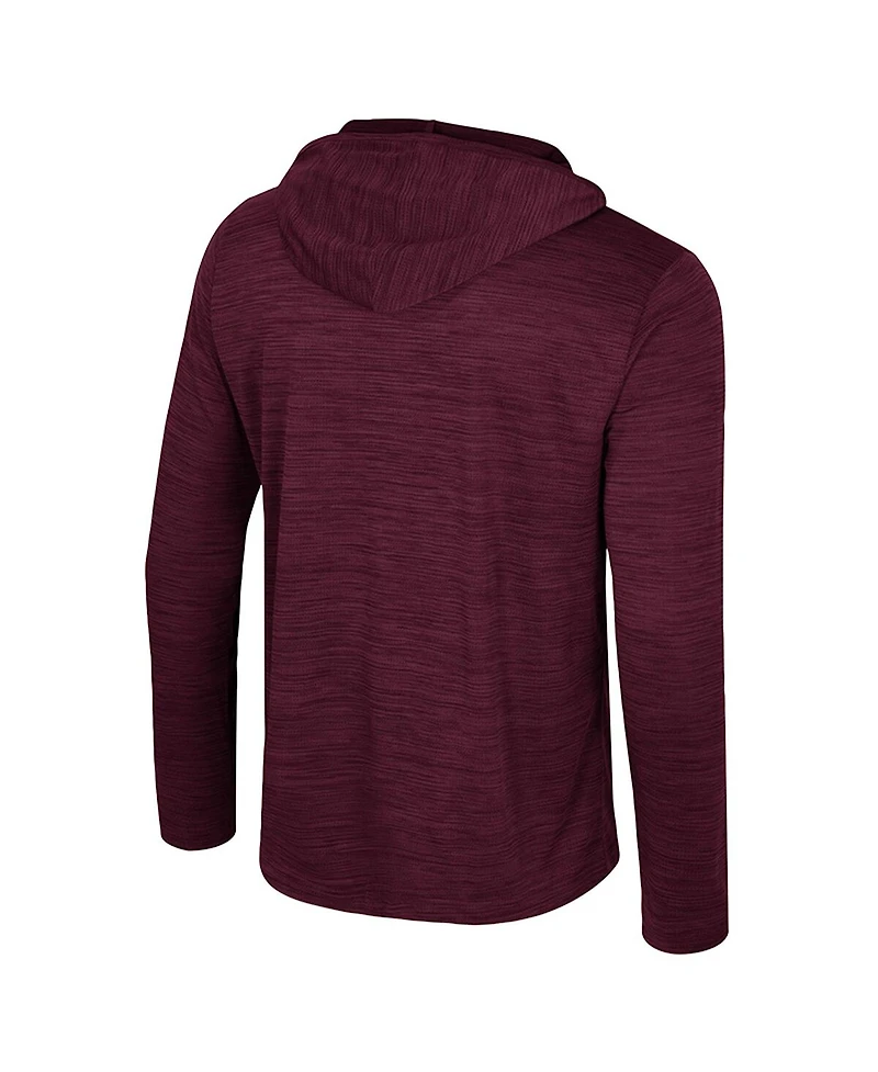 Colosseum Men's Maroon Texas A&M Aggies Always Sunny Lightweight Quarter-Zip Hoodie