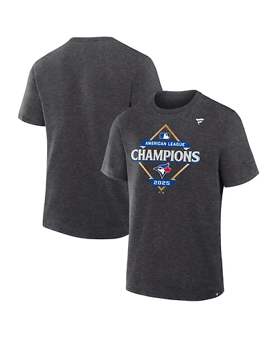 Fanatics Men's Heather Charcoal Toronto Blue Jays 2025 American League Champions Locker Room T-Shirt