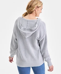 Style & Co Women's Cotton Hoodie Sweater, Macy's Exclusive
