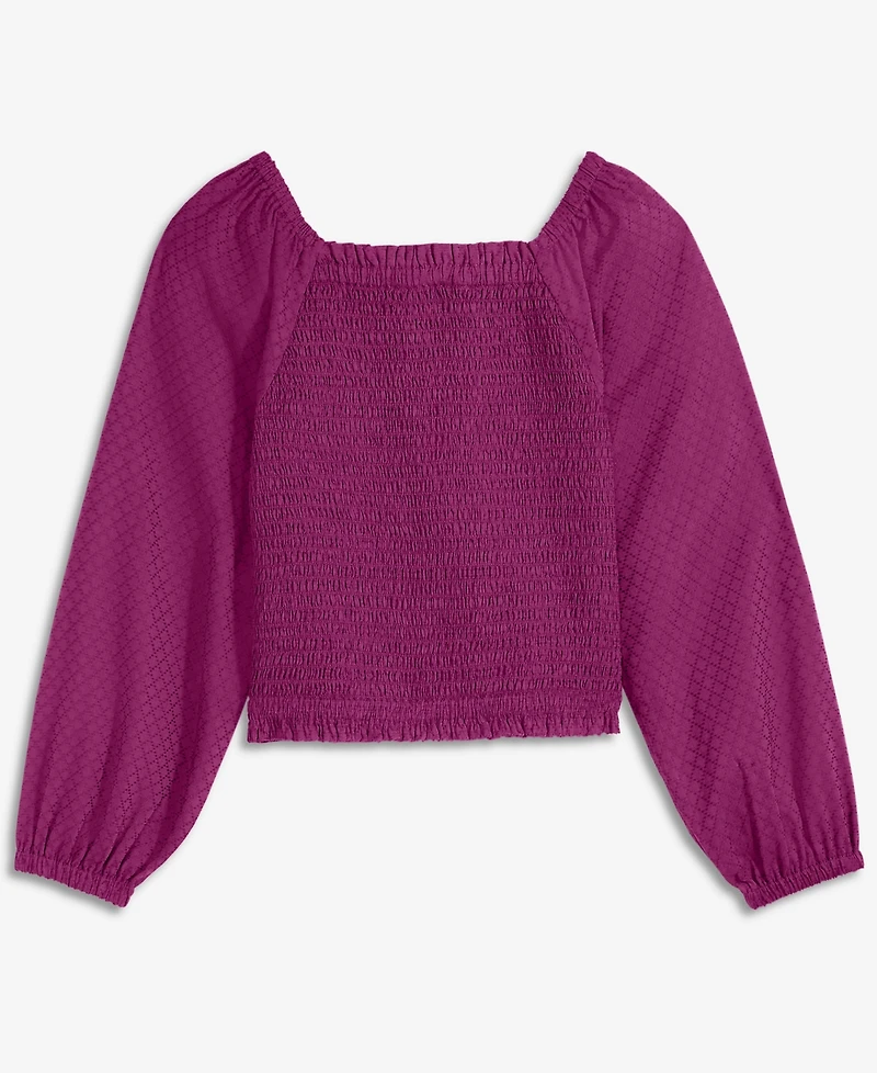Epic Threads Girls' 5-20 Dobby Smocked Top, Macy's Exclusive
