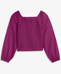 Epic Threads Girls' 5-20 Dobby Smocked Top, Macy's Exclusive
