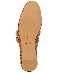 Dolce Vita Women's Baylee Woven Double Strap Mary Jane Flats