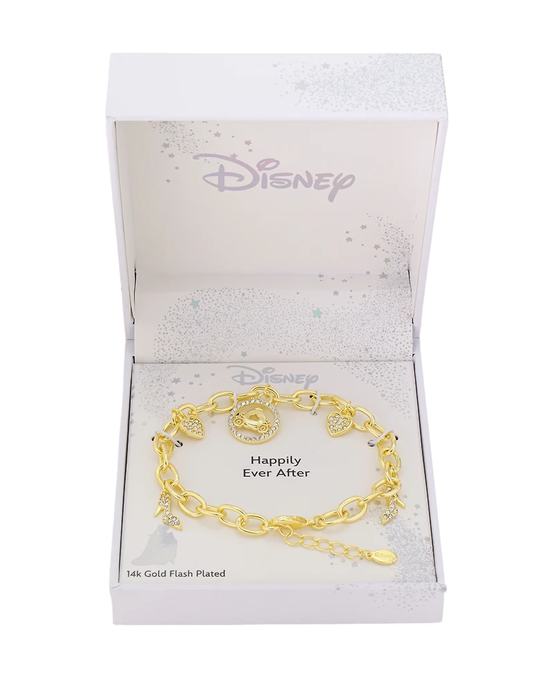 Disney Cinderella Crystal Chain Link Bracelet