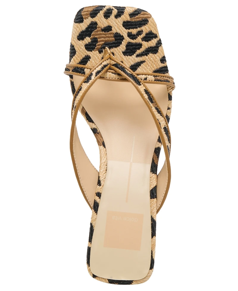 Dolce Vita Women's Brevel Thong Low Block Heel Dress Sandals