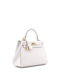 Pre-Owned Hermes Kelly 25 Handbag Grey Epsom with Gold Hardware