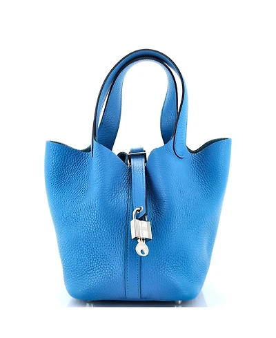 Pre-Owned HERMES Pm Picotin Lock Bag Clemence