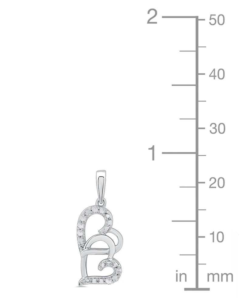 Macy's Diamond Pendant Necklace (1/10 ct. t.w.) in Sterling Silver