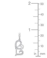 Macy's Diamond Pendant Necklace (1/10 ct. t.w.) in Sterling Silver