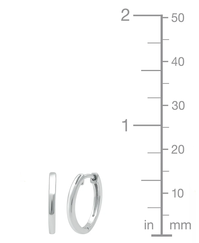Macy's 2-Pc. Diamond Hoop Earrings Set (1/6 ct. t.w.) in Sterling Silver