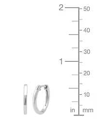 Macy's 2-Pc. Diamond Hoop Earrings Set (1/6 ct. t.w.) in Sterling Silver