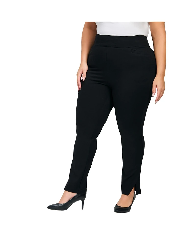 Avenue Women's Eva Split Detail Ponte Pant