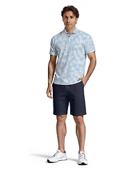 Pga Tour Men's All-Over Geometric Palm Print Short-Sleeve Golf Polo Shirt