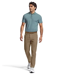 Pga Tour Men's Micro Geometric Print Short-Sleeve Golf Polo Shirt