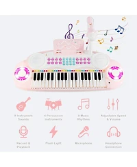 Mecale Multifunctional 37 Electric Keyboard Piano with Microphone