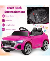 12V Kids Ride on Car Licensed Audi SQ8 with Remote Control and 3 Speeds