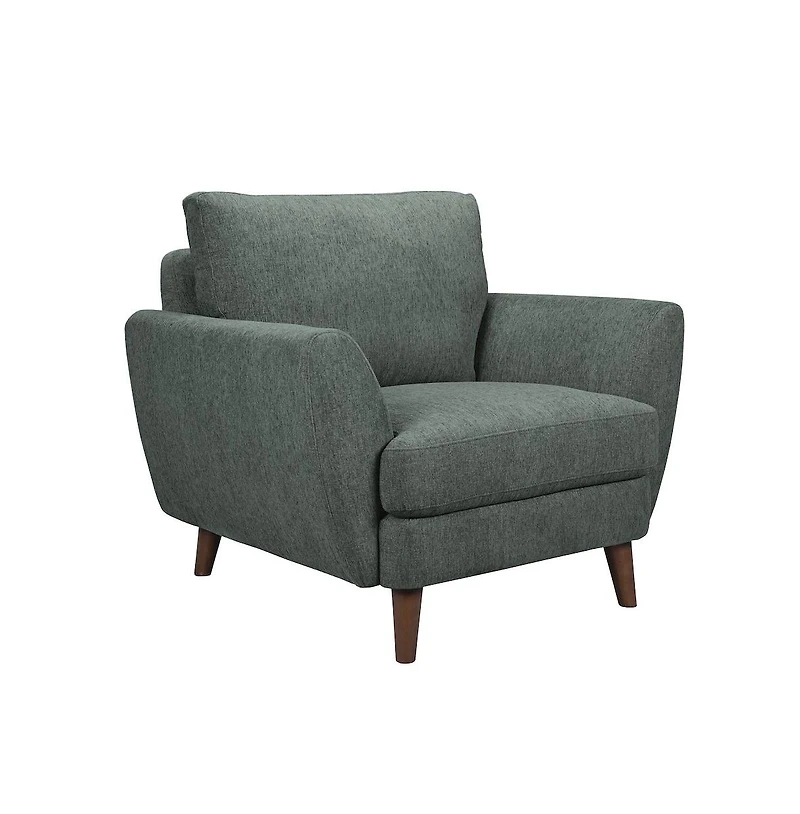 Burnside Contemporary Upholstered Chair, Green