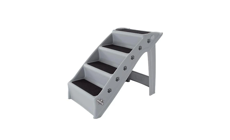 Petmaker 4-Step Foldable Dog Stairs, Gray