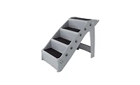 Petmaker 4-Step Foldable Dog Stairs, Gray
