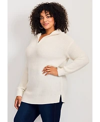 Avenue Women's Half-Zip Pullover Sweater