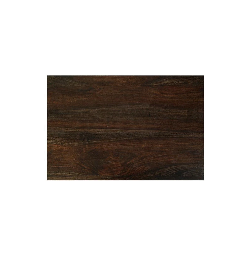 Porter Designs Fall River Solid Sheesham Wood End Table, Gray