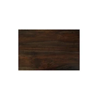 Porter Designs Fall River Solid Sheesham Wood End Table, Gray