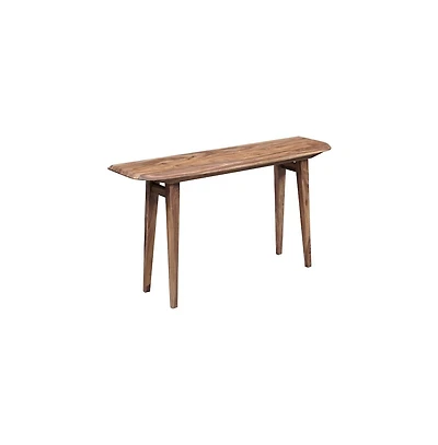 Porter Designs Fusion Solid Sheesham Wood Console Table, Natural