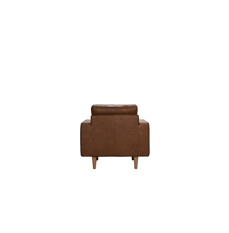 Glisan Full-Grain Leather Chair, Brown