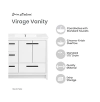 Swiss MadisonVirage 36 Freestanding, Bathroom Vanity in White
