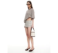Lioness Women's Plaid A-Line Mini Skorts