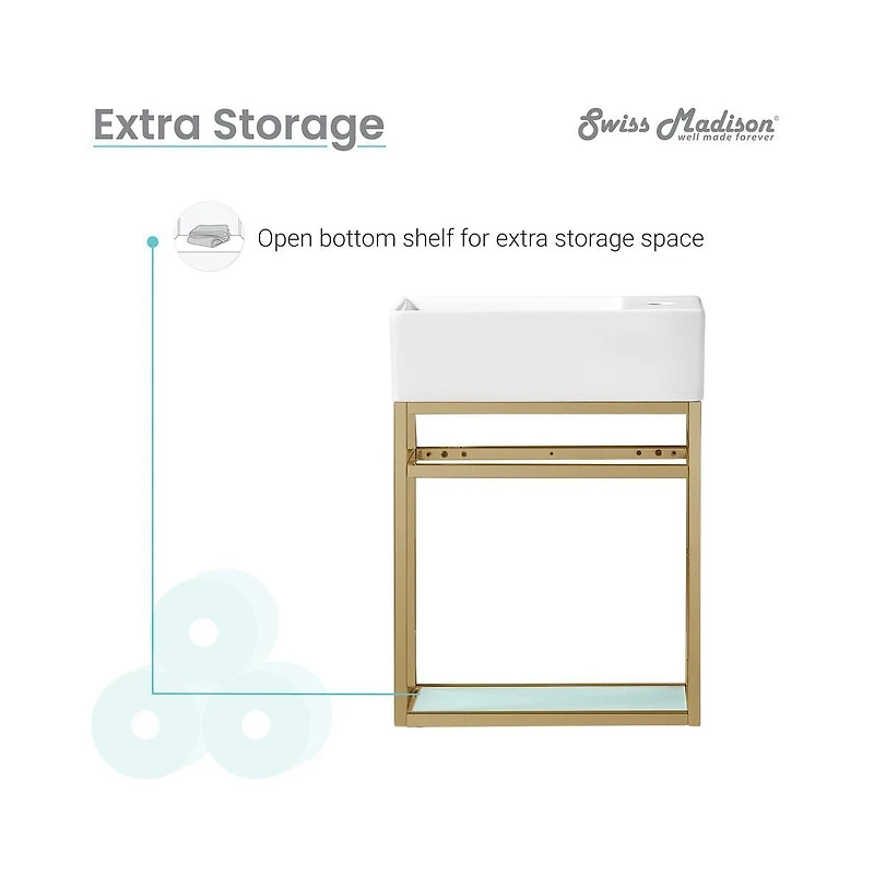 Pierre Single, Open Shelf