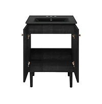 Swiss Madison 24" Freestanding Bathroom Vanity in Oak