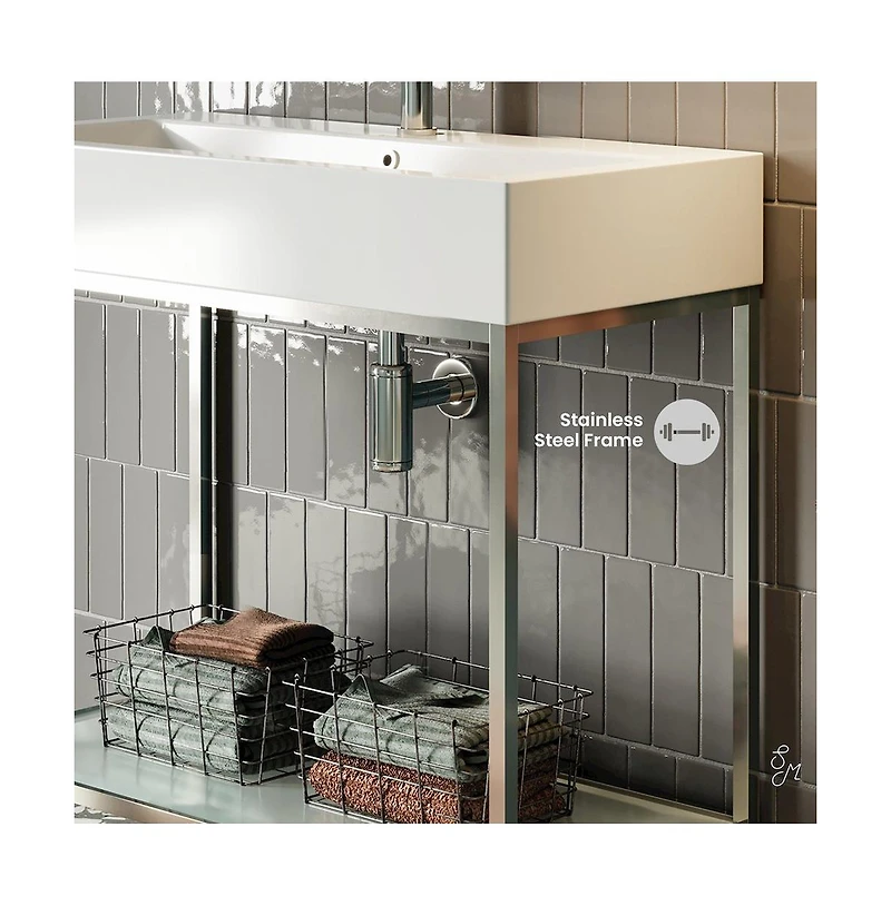 Swiss Madison Pierre Single, Freestanding, Open Shelf