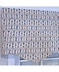 Rlf Home 100% Cotton Sassari Regal With Poly/Cotton Ivory lining Rod Pocket Valance 50" x 15" Natural