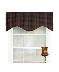 Rlf Home Tammy Corded Cornice 100% Cotton with Fully Lined 3" Rod Pocket Valnance for Windows 50" x 17" Grape
