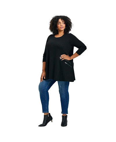 Avenue Women's Alina Hacci Zip Detail Tunic