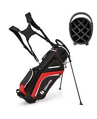 Lightweight Golf Stand Bag with 14 Way Top Dividers and 6 Pockets