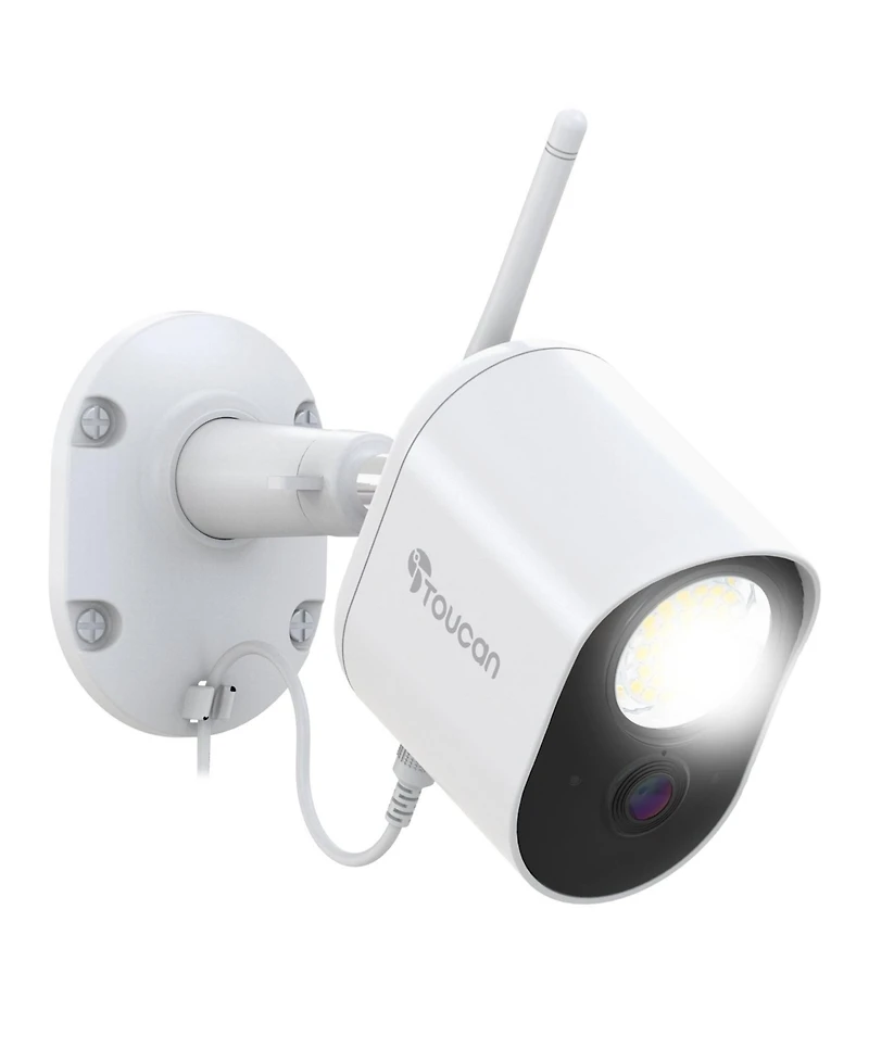 Toucan Security Floodlight Camera No Subscription Required