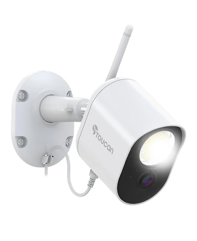Toucan Security Floodlight Camera No Subscription Required