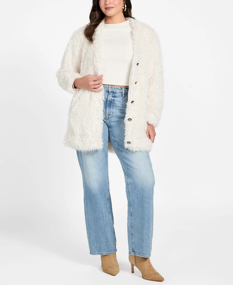 Guess Women's Rose V-Neck Jacket