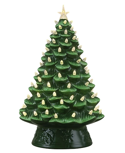 Mr. Christmas 18 " Nostalgic Ceramic Tree with White Lights