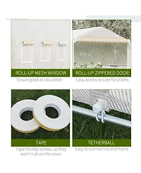 Outsunny 20x10x7ft Heavy Duty Walk-in house Outdoor Plant Vegetables Grow