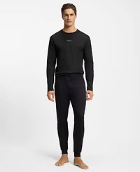 Boss Men's 2-Piece Long-Sleeve Top and Waistband Pants Pajama Set