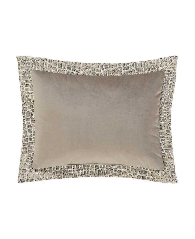 J Queen New York Habitat Embossed Boudoir Decorative Pillow, 12" x 16"