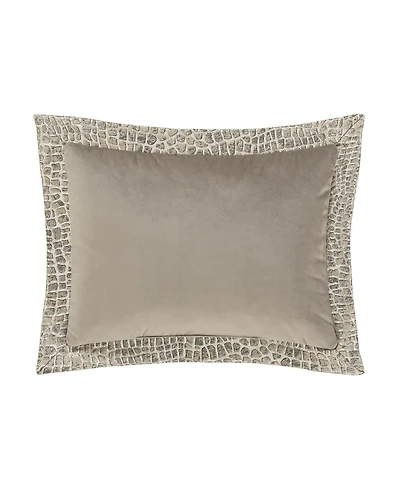 J Queen New York Habitat Embossed Boudoir Decorative Pillow, 12" x 16"