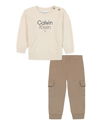 Calvin Klein Baby Boys Knit Top and Joggers, 2-Piece Set